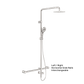 MECCA CARE 32MM T BAR GRAB RAIL 1100X750MM TWIN SHOWER SET BRUSHED NICKEL