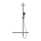 MECCA CARE 32MM T BAR GRAB RAIL 1100X750MM TWIN SHOWER SET GUN METAL