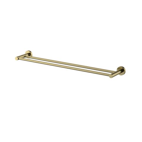 Star PVD Brushed Bronze Double Towel Rail 600mm