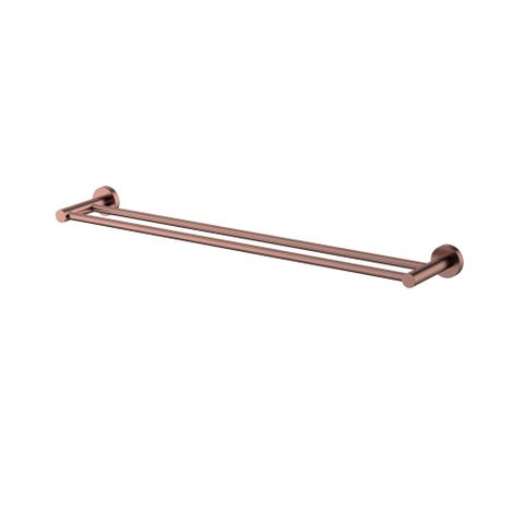 Star PVD Champagne Double Towel Rail 600mm
