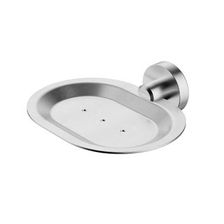 Star Electroplated Brushed Chrome Soap Dish