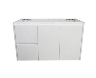 Jessica 900 LHD Wall Hung  Gloss White Vanity