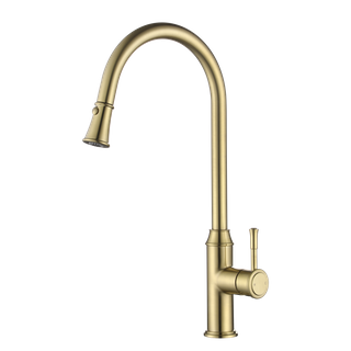Montpellier Pull Out Kitchen Mixer Pvd Brushed Bronze