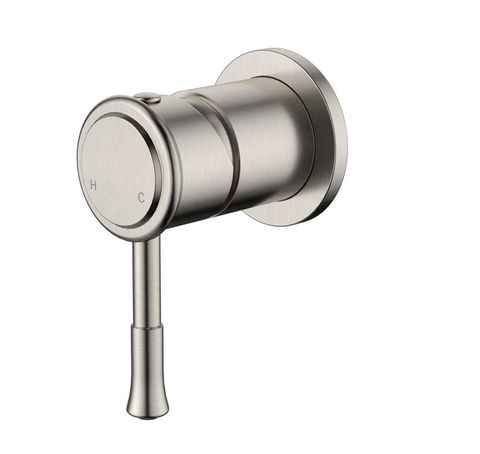 Montpellier Small Backplate Shower Mixer PVD Brushed Nickel