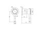 Montpellier Small Backplate Shower Mixer PVD Brushed Nickel
