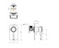 Montpellier Shower Mixer Pvd Brushed Nickel