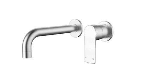 Nova Wall Combination Dipped Spout Electroplated Brushed Chrome