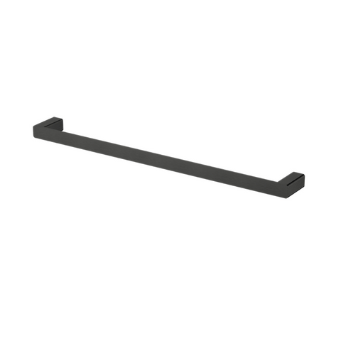 Nova Electroplated Matt Black Single Towel Rail 600mm