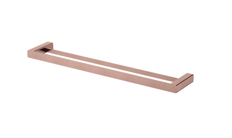 Nova Pvd Champagne Double Towel Rail 600mm