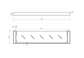 Nova Electroplated Matt Black Metal Shelf
