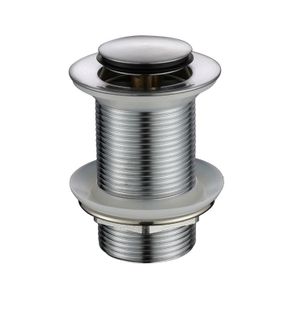 MN ELECTROPLATED BRUSHED CHROME 32MM POP-UP WASTE NON OVERLOW