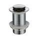 MN ELECTROPLATED BRUSHED CHROME 32MM POP-UP WASTE NON OVERLOW