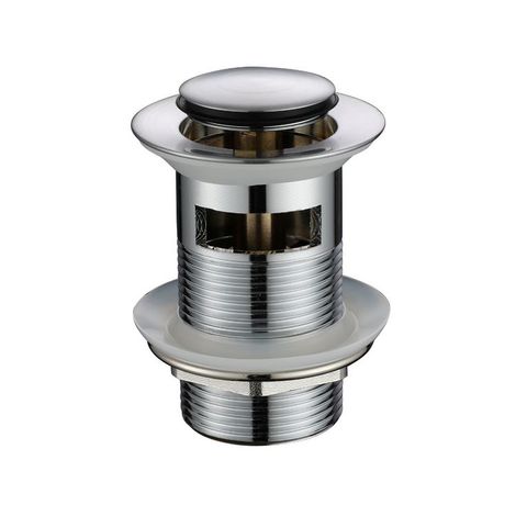 MN ELECTROPLATED BRUSHED CHROME 32MM POP-UP WASTE WITH OVERLOW