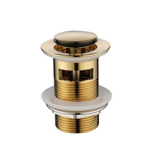 MN PVD POLISHED BRASS 32MM POP-UP WASTE WITH OVERLOW
