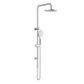 Star Project Brushed Chrome Shower Column Set
