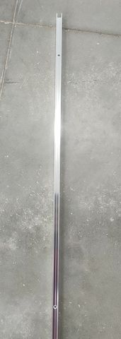 Frameless Chrome Wall Channel 2090x20mm