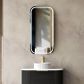 LED Newport 900(H)x450(W) Black Oak Shaving Cabinet - Premium Edition