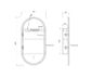 LED Noosa 900(H)x450(W) Natural Oak Shaving Cabinet - Premium Edition