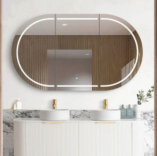 LED Bondi 1500(W)x900(H) White Shaving Cabinet - Premium Edition