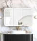 LED Newport 1200(W)x750(H) Black Oak Shaving Cabinet - Premium Edition