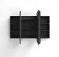 LED Newport 1200(W)x750(H) Black Oak Shaving Cabinet - Premium Edition