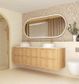 Byron Fluted 1800mm Woodland Oak Wall Hung Vanity