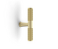 Nord - 80mm Brushed Brass Handle (Premium Solid Brass Construction)