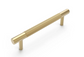 Nord - 165mm Brushed Brass Handle (Premium Solid Brass Construction)