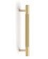 Nord - 165mm Brushed Brass Handle (Premium Solid Brass Construction)