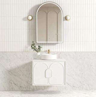 Laguna Mark II 750mm Matte White Wall Hung Vanity