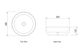 Chloe 360x360x125 Matte White Basin