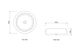 Laguna 415x415x120 Matte White Basin