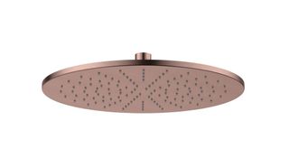 Round Brass Shower Head 300mm PVD Champagne