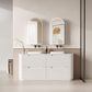 Curva Matte White 1800 Floor Mount Vanity