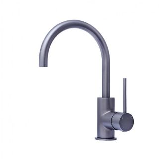 Star Mini Gun Metal 35mm Gooseneck Basin Mixer