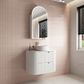Curva Matte 750mm White Wall Vanity Cab Only