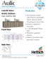 Calder 1500mm Double Wall Hung Vanity Cabinet Only