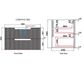 Verona Wall Hung Mark II Vanity Cab Only 900mm