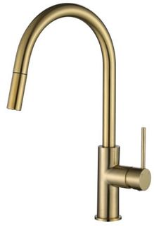 Star Mini PVD Brushed Bronze 35mm Pull Out Kitchen Mixer