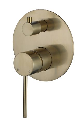 Star Mini PVD Brushed Bronze 35mm Shower Divertor