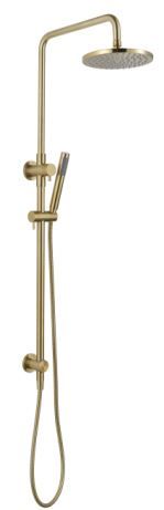 Star PVD Brushed Bronze Combination Shower on Column Set