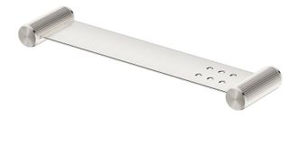 Mica Fluted Stainless Shelf - 400mm - Brushed Nickel