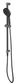 Mica Gunmetal Fluted Shower Head on Rail