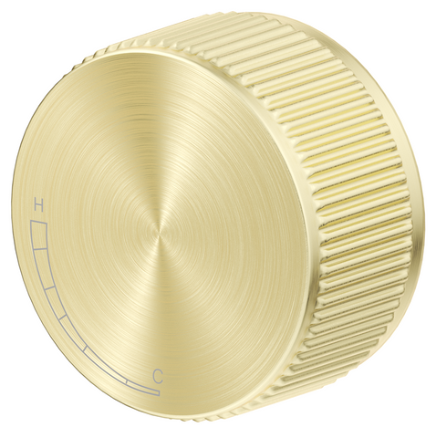 Mica Fluted Progressive Shower Mixer - French Gold