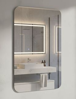 900x900 Rounded Rectangular Mirror P/E