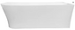Kenai 1700 Matte White Right Corner Freestanding Bath