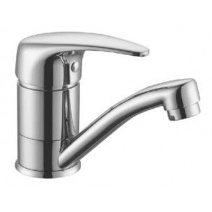 Diaz 2 Chrome Basin Mixer Swivel Solid