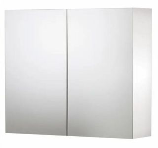 900 Pencil Edge Matte WHITE Mirror Cabinet (720 Height)