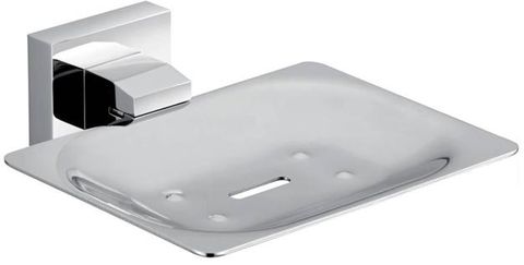 Savanna Square Chrome Soap Dish Metal