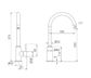 Dolce II Sink Mixer Matte Black